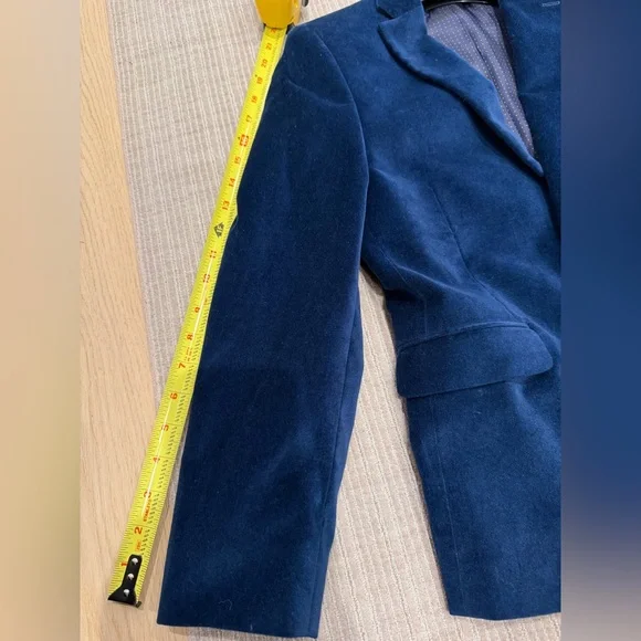 Boys Michael Kors Blue Velvet Blazer